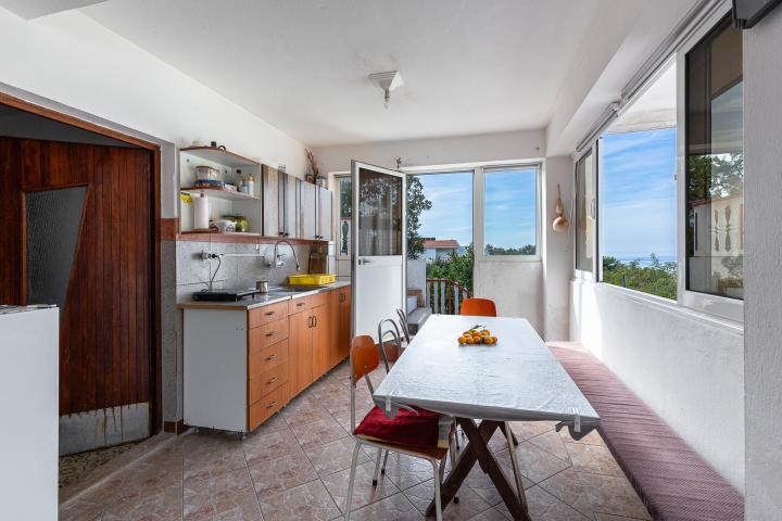 House with a terrace and sea view in Bar