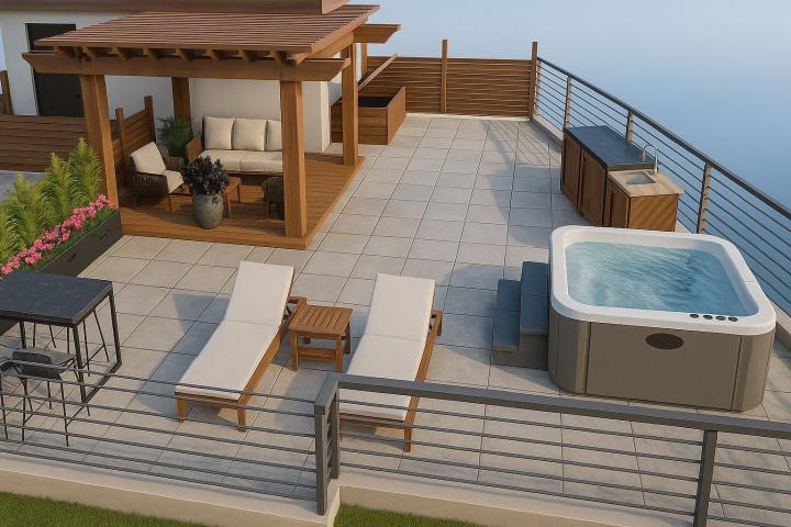 Luxury Penthouse in 5★ Resort with Rooftop Jacuzzi & Sunrise Views