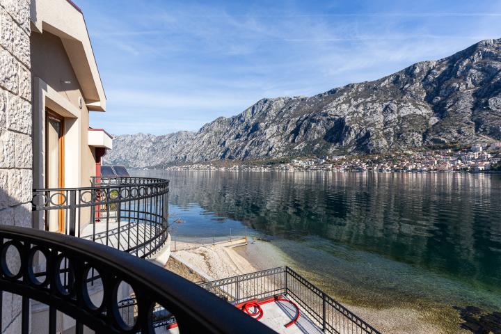 A luxurious three-story villa on the first sea line in  Kotor