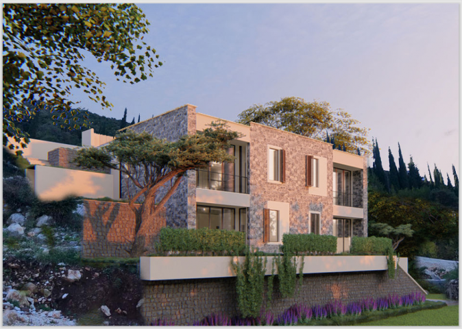 A new complex of villas near Herceg Novi