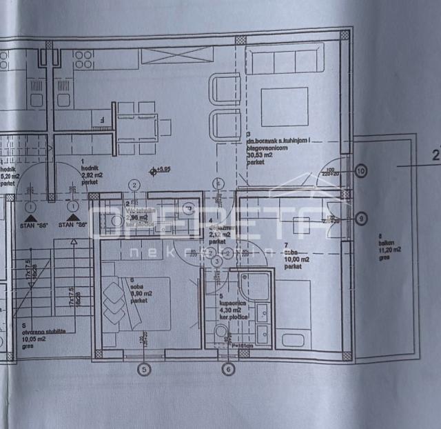 STAN, PRODAJA, ZAGREB, RUDEŠ, NOVOGRADNJA, 5-SOBAN, 101m2