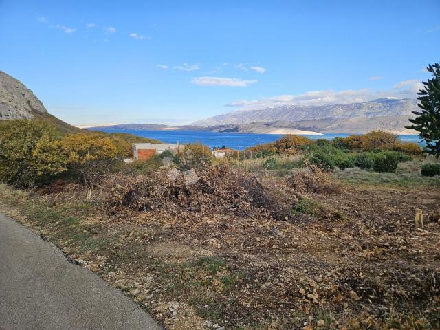 Građevinsko zemljište Pag – pogled na more, 250 m do plaže