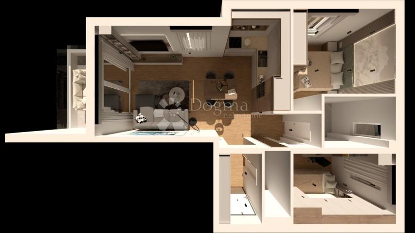 Crvene kuće S7: penthouse 3S+DB, krovna terasa