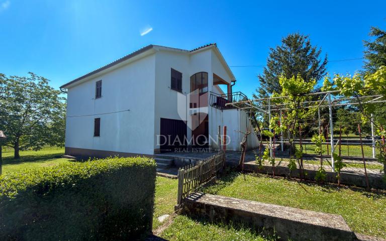 Labin, okolica, Obiteljska kuća s velikom okućnicom
