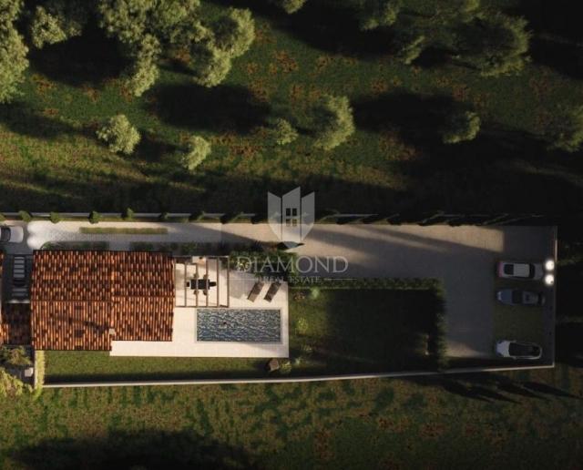Poreč, okolica, elegantna prizemnica u nizu s bazenom