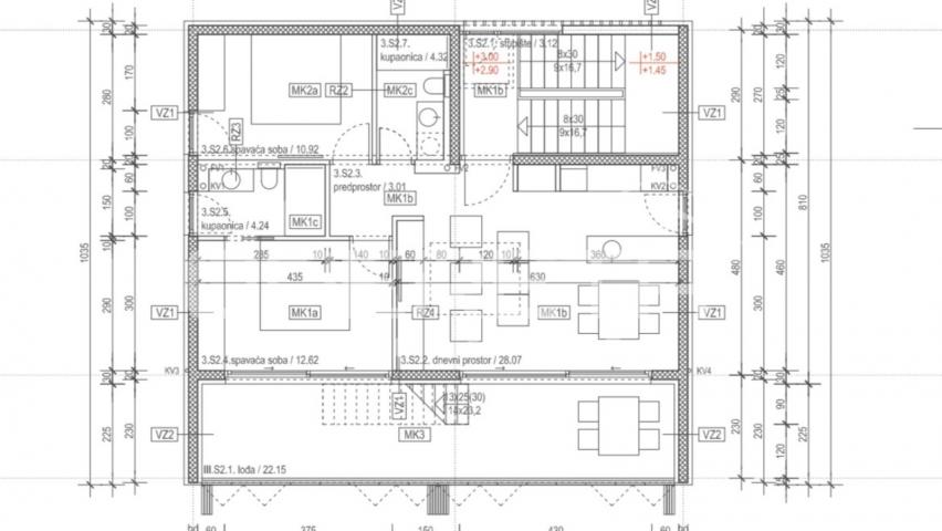 Luksuzni penthouse s krovnom terasom, 102,06m2 - Vodice
