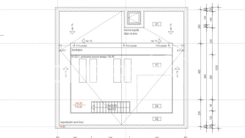 Luksuzni penthouse s krovnom terasom, 102,06m2 - Vodice