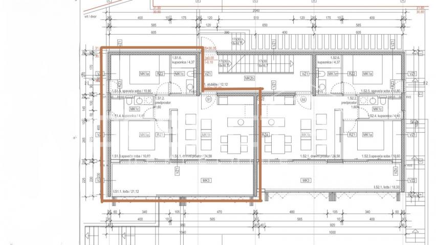 Dvosoban stan u novgradnji, 87,07m2- Vodice