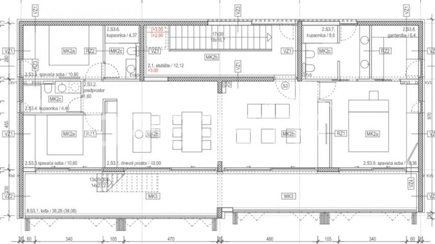 Penthouse s panoramskim pogledom, 205m2 – Vodice