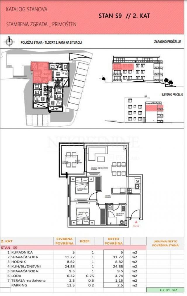 Primošten - urbana moderna novogradnja u centru