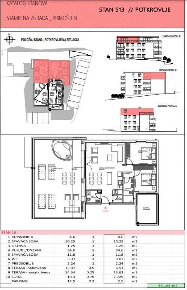 Primošten - urbana moderna novogradnja u centru
