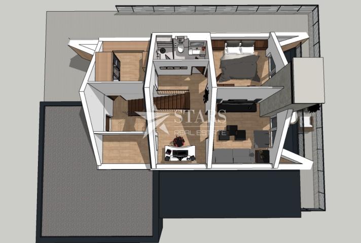 Gorski kotar, Fužine - građevinski teren sa idejnim projektom površine 1741 m2