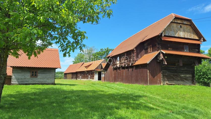 Prodaja, Popovača, tradicijsko imanje s drvenom kućom 183m2, pom. objekti