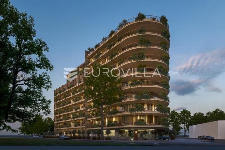 Istra, Umag, Green Tower Residence, dvosoban apartman s terasom na 5. katu
