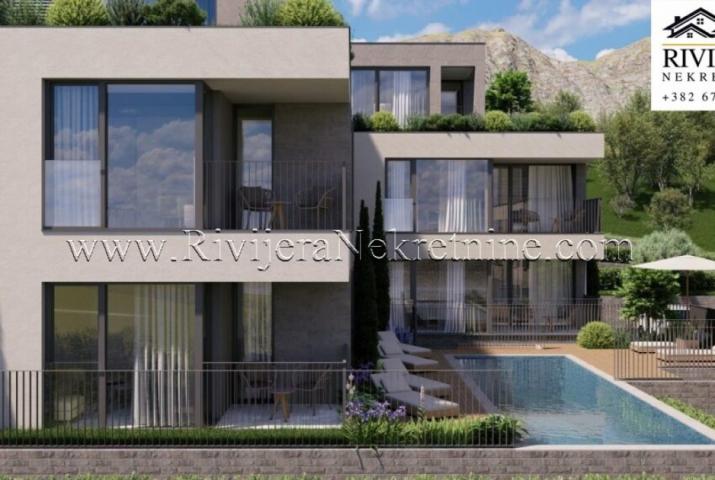 For sale a one-bedroom apartment under construction Dobrota Kotor