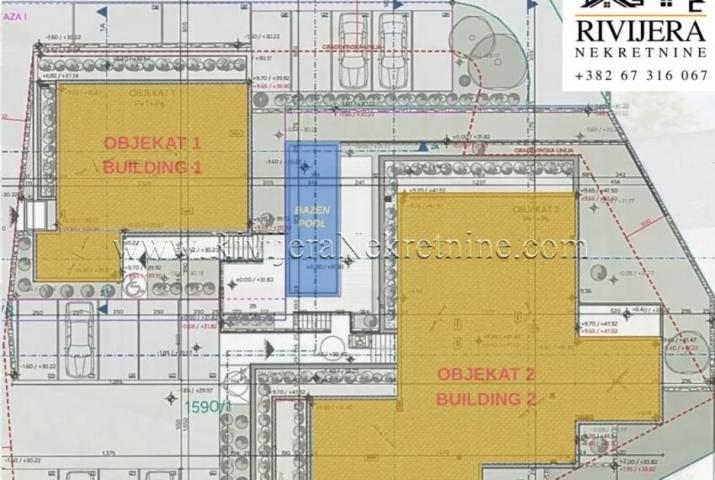 For sale a one-bedroom apartment under construction Dobrota Kotor