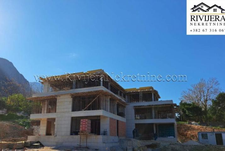 For sale a one-bedroom apartment under construction Dobrota Kotor