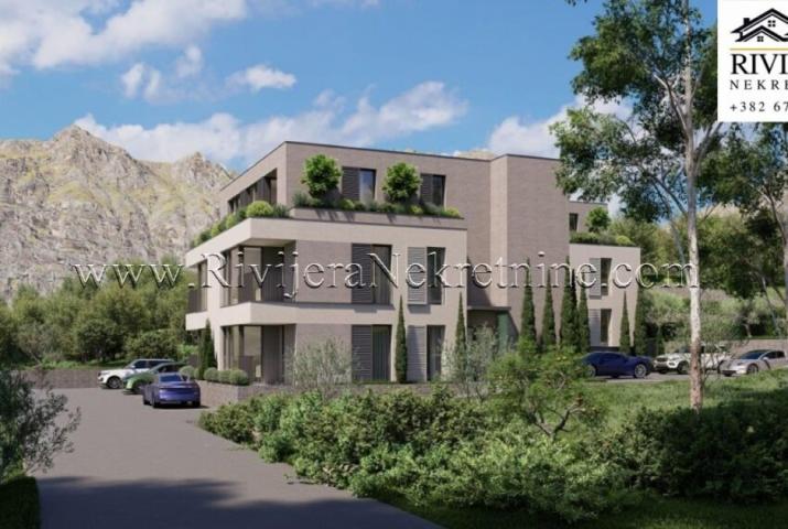 For sale a one-bedroom apartment under construction Dobrota Kotor