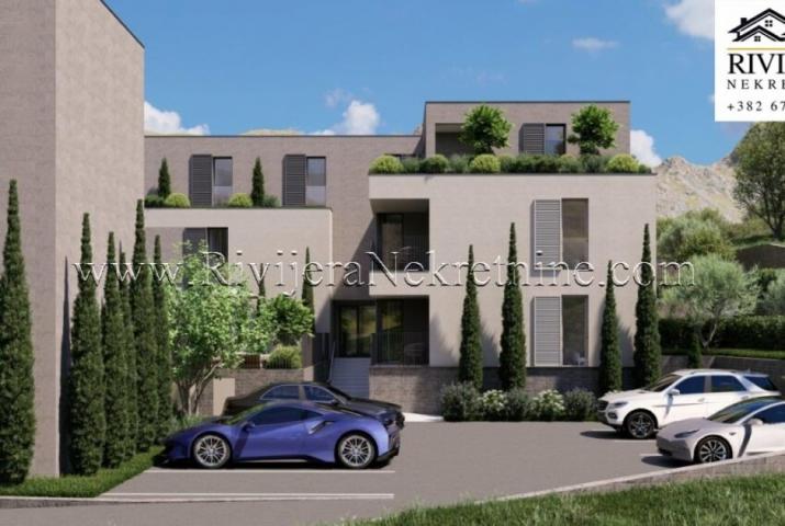 For sale a one-bedroom apartment under construction Dobrota Kotor