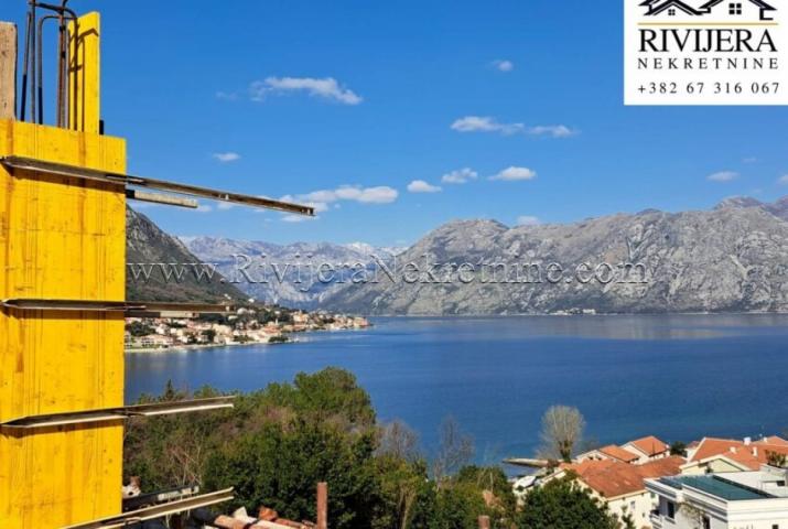 For sale a one-bedroom apartment under construction Dobrota Kotor