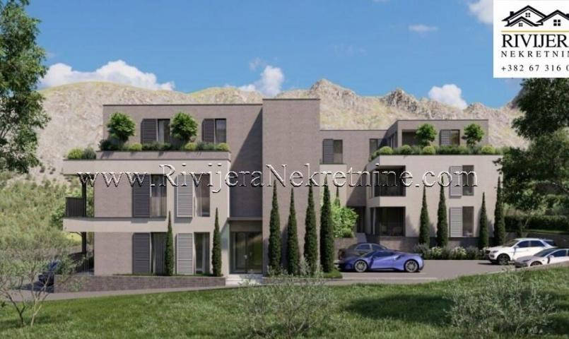 For sale a one-bedroom apartment under construction Dobrota Kotor