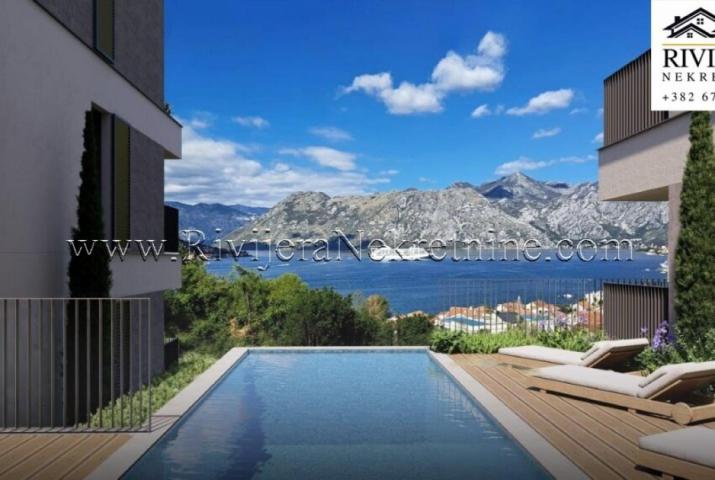 For sale a one-bedroom apartment under construction Dobrota Kotor