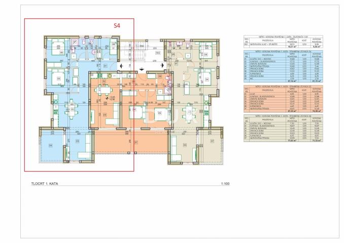 ŠIBENIK, VODICE - Newly built apartment with a beautiful sea view!