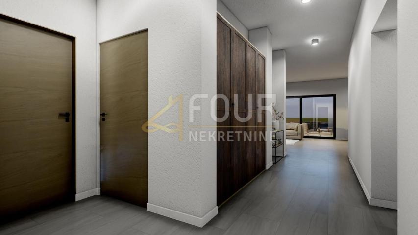 Otok Krk, Vrbnik, novogradnja, 142m2, 3s+db, terasa i 2 balkona