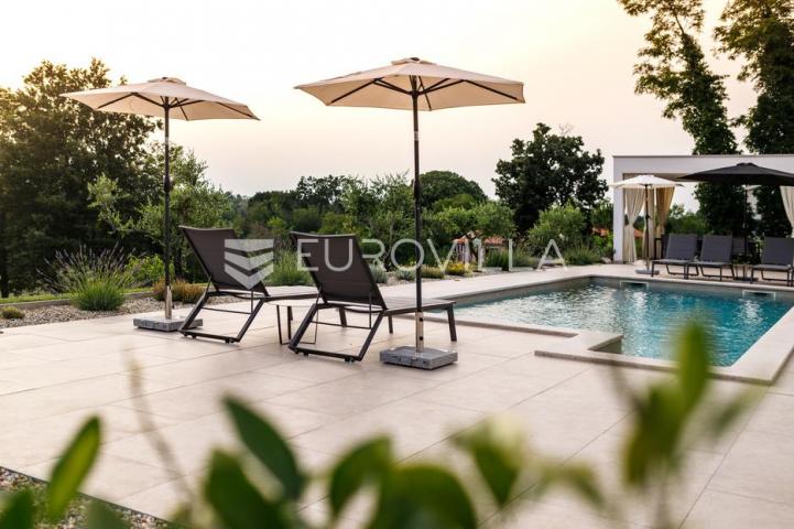 Labin, Santalezi, Luksuzna vila s wellnessom, grijanim bazenom, teretanom, mirna lokacija