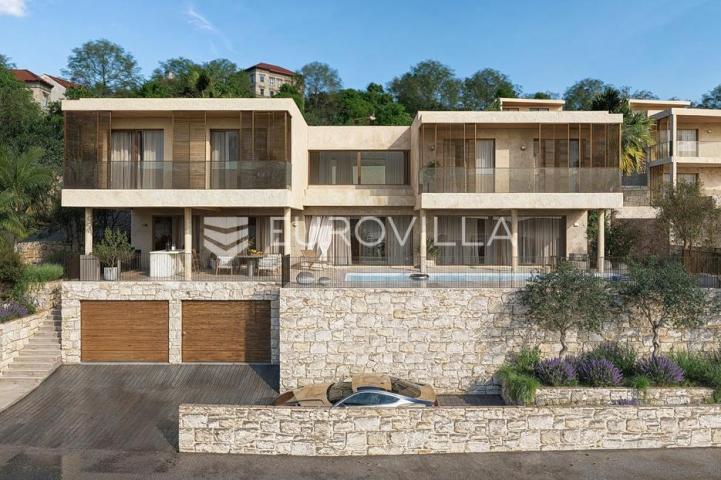 Trogir, Čiovo, moderna vila s bazenom u blizini mora