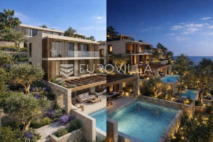 Trogir, Čiovo, moderna vila s bazenom u blizini mora