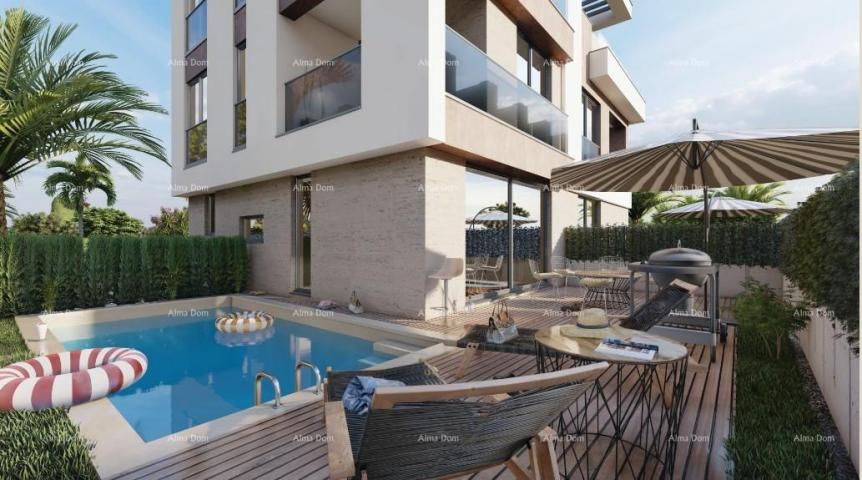 Kuća Prodaja - Dupleks vila u mediteranskom stilu s bazenom i pogledom na more, Medulin!