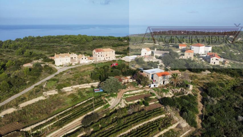 Biševo kamena kuća 55 m2 + okućnica 676 m2 
