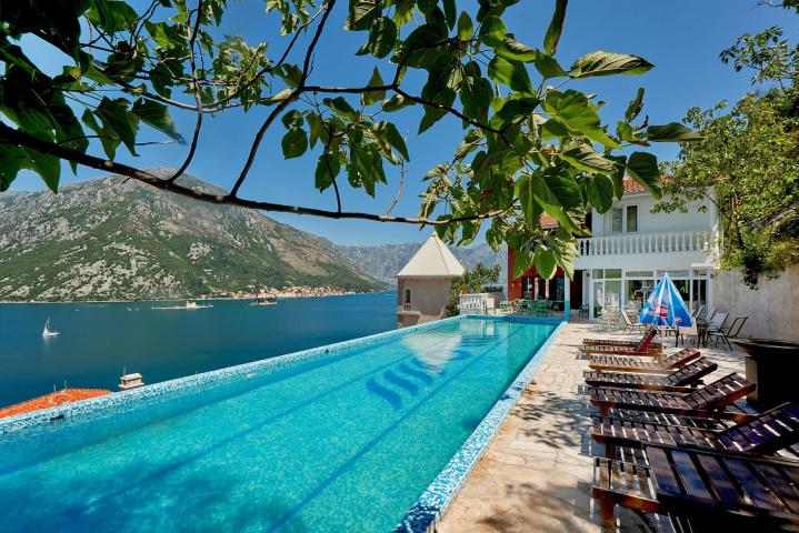 Villa Kostanjica in a waterfront closed-gate resort