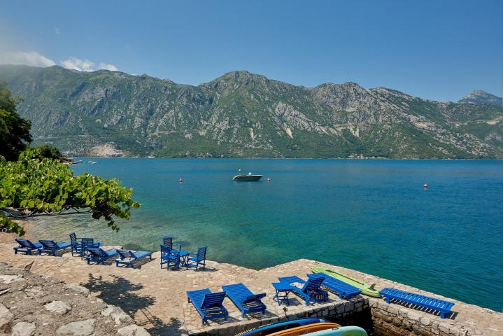 Villa Kostanjica in a waterfront closed-gate resort