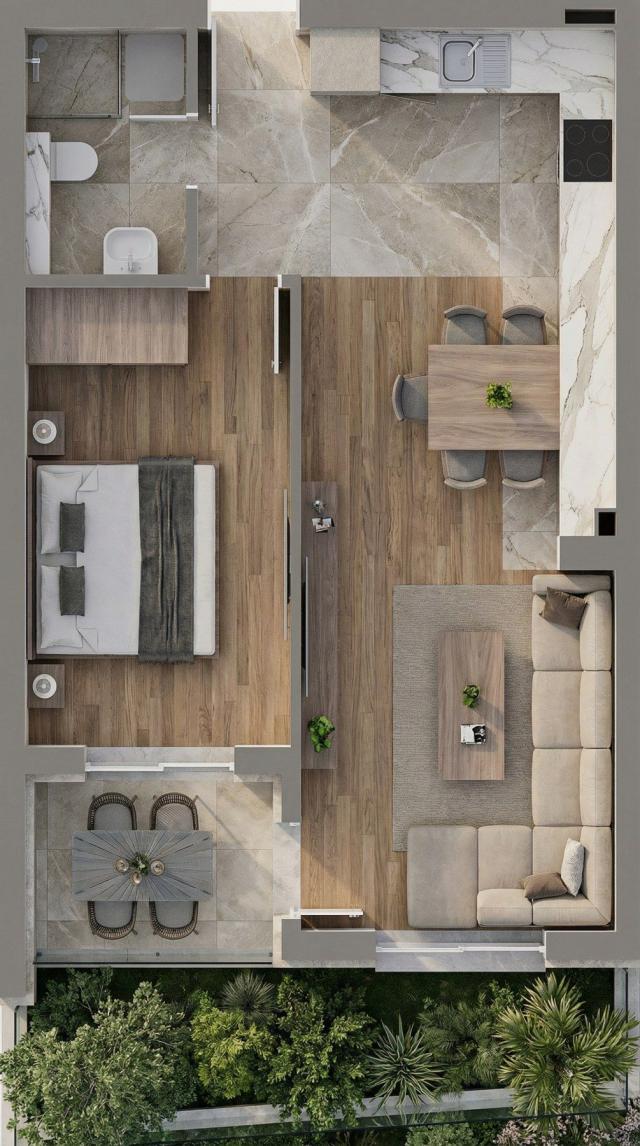 Prodaja jednosobnog stana 40,28m² u luksuznom kompleksu – Bečići (bez 3% poreza)