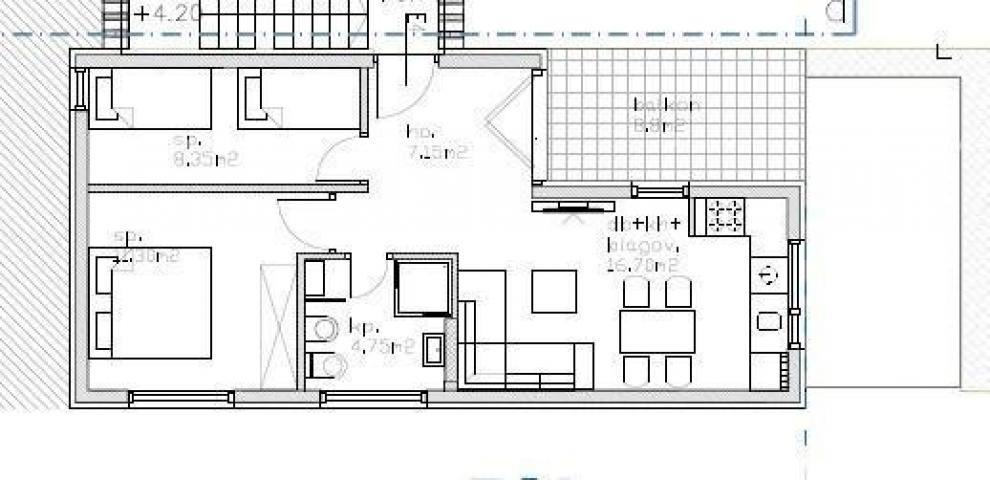 Stan Moderan apartman u bloku E s parkirnim mjestom i spremištem, u blizini Umaga!