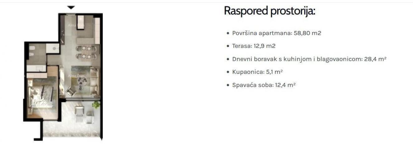 Wohnung Verkauf - Wohnung in neuem Wohnprojekt, nur 200 m vom Meer und Stränden entfernt, Umag!