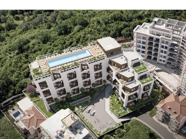 Jednosoban stan 52.84m2 u novom stambenom kompleksu u Becicima. 