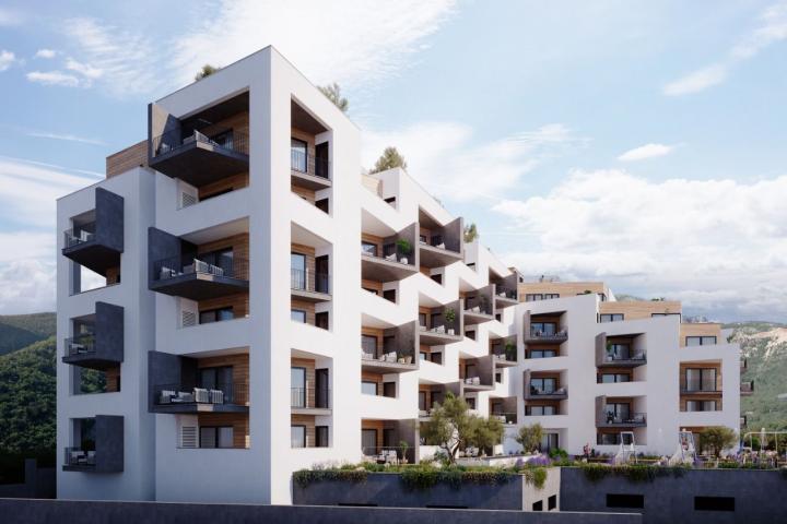 Jednosoban stan 52.84m2 u novom stambenom kompleksu u Becicima. 