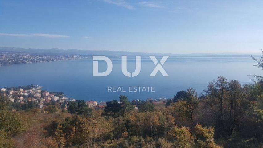 OPATIJA, KOLAVIĆI - građevinsko zemljište 6200m2 za 6 kuća s bazenom s najboljim pogledom na more