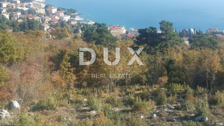 OPATIJA, KOLAVIĆI - građevinsko zemljište 6200m2 za 6 kuća s bazenom s najboljim pogledom na more