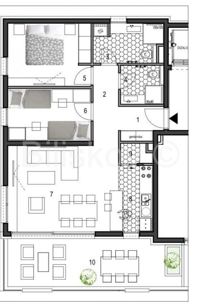 Split, Žnjan prodaja stan 76,50 m2 + 2 parkinga
