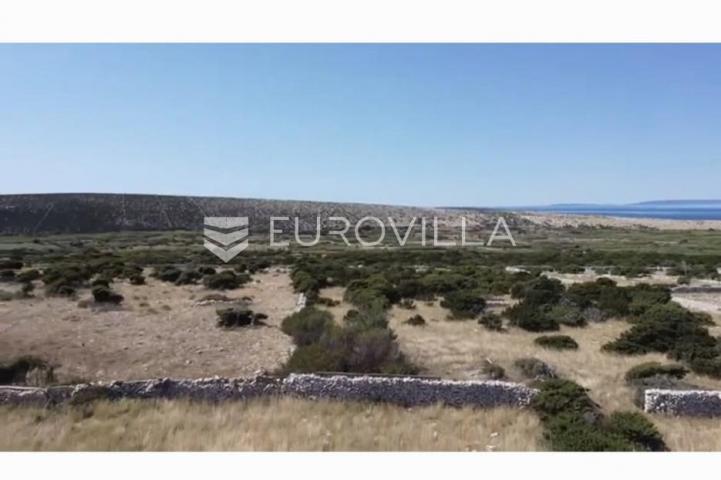 Pag, Kolan, građevinsko zemljište s pogledom na more