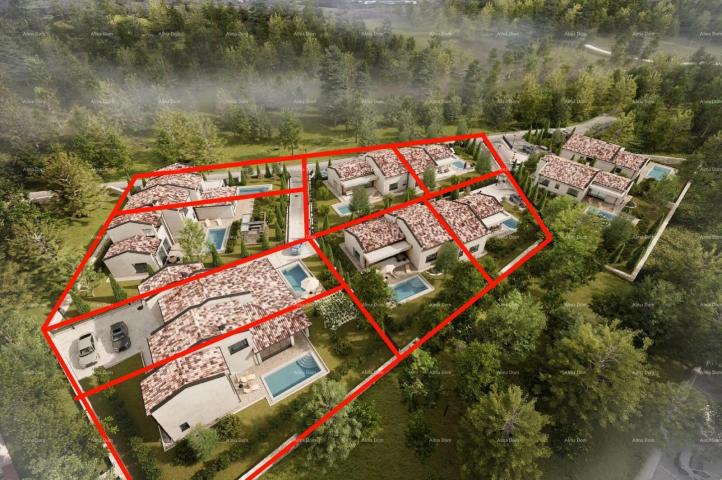 Bauland BARBAN - Bauland mit Projekt (Hälfte eines Duplex), 15 Minuten vom Meer entfernt