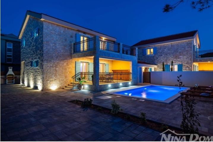 Luksuzna Kamena Villa s Bazenom - Privlaka, 200 metara Od Mora