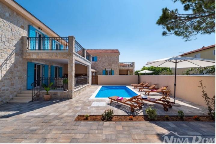 Luksuzna Kamena Villa s Bazenom - Privlaka, 200 metara Od Mora