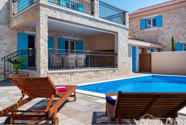 Luksuzna Kamena Villa s Bazenom - Privlaka, 200 metara Od Mora