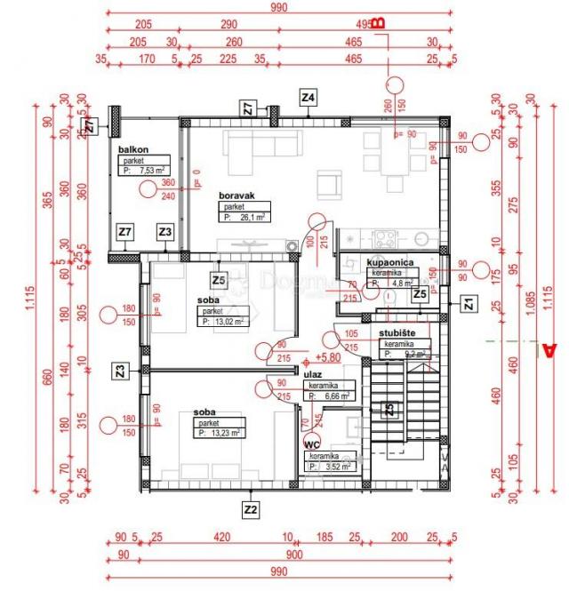 TOP PRILIKA - OBITELJSKI APARTMAN U IZGRADNJI