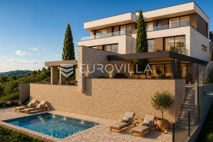 Samobor, Giznik, ekskluzivno građevinsko zemljište 1.545 m² s panoramskim pogledom i idejnim projek